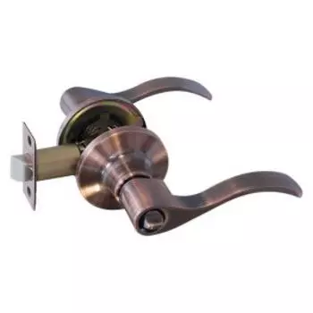 Защелка межкомнатная Isparus НН-03, фиксатор, старая медь