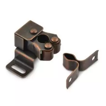 Защелка роликовая №1, 34 мм, старая медь