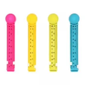 Зажимы для пакетов Marmiton с датами, 4 шт, 10.5 см, пластик