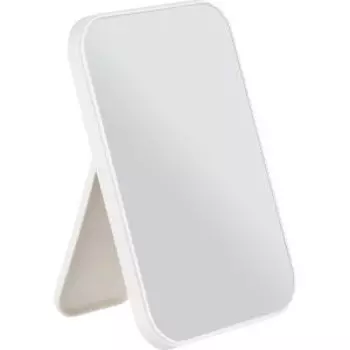 Зеркало косметическое настольное, 10х15 см, белый