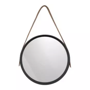 зеркало настенное на ремне ВЕЩИЦЫ Манхэттен, D395, черный