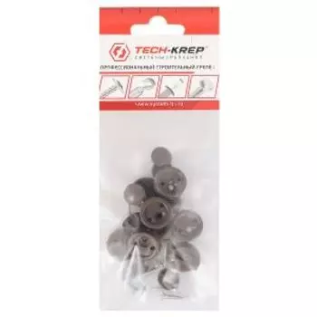 Зеркалодержатель Tech-Krep для мебели с шурупом, 8 шт, темно-коричневый