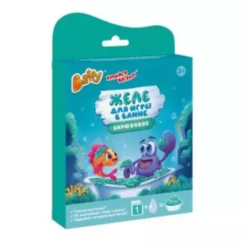 Желе детское Baffy для игры в ванне, 120 г, бирюзовое