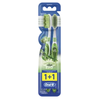 зубная щетка ORAL-B Био 40 средняя 2шт