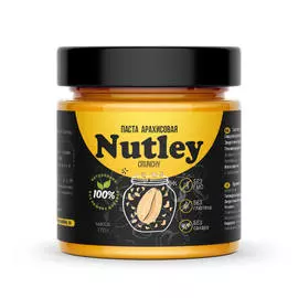 Арахисовая паста Nutley Black "Crunchy", 170 г