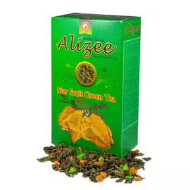 Чай Alizee "Star Fruit Green Tea", зеленый листовой, 100 г