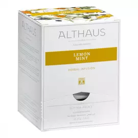 Чай Althaus "Lemon Mint", травяной, 15 пирамидок