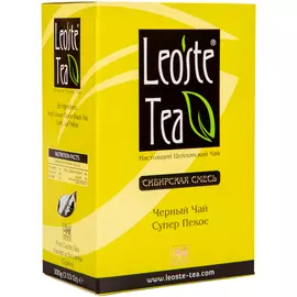 Чай черный Leoste Tea "Siberian Blend", крупнолистовой скрученный, 200 г