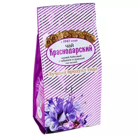 Чай Краснодарский "С чабрецом и душицей", черный листовой с добавками, 100 г