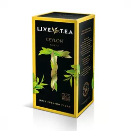 Чай Live Tea "Ceylon", черный, 25 пакетиков