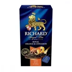 Чай Richard "Royal Orange &amp; Cinnamon", черный с добавками, 25 пакетиков