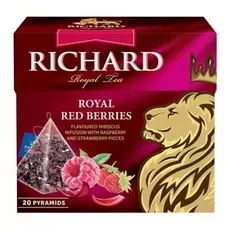 Чай Richard "Royal Red Berries", чайный напиток каркаде с добавками, 20 пирамидок