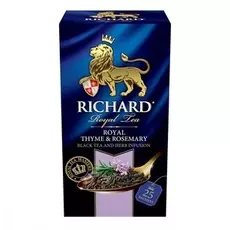 Чай Richard "Royal Thyme &amp; Rosemary", черный с добавками, 25 пакетиков