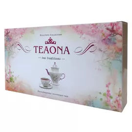 Чайная коллекция Teaona, 4 вида по 25 пакетиков