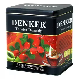 Чайный напиток Denker "Tender Rosehip", травяной, 25 пирамидок