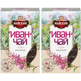 Чайный напиток Майский "Иван-Чай Классический", крупнолистовой, 50 г, 2 упаковки