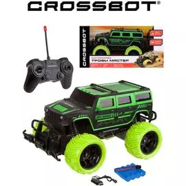 Джип на радиоуправлении Crossbot "Трофи Герой", аккум, зеленый