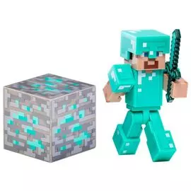 Фигурка Minecraft "Diamond Steve", пластик, 8 см