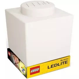 Фонарик силиконовый Lego, белый