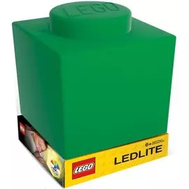 Фонарик силиконовый Lego, зеленый