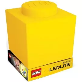 Фонарик силиконовый Lego, желтый