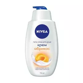 Гель для душа Nivea "Крем абрикос", 750 мл