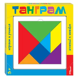 Головоломка Step puzzle "Танграм", разноцветный