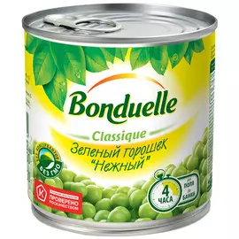 Горошек зеленый Bonduelle "Нежный", 400 гр