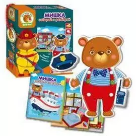 Игра с подвижными деталями Vladi Toys "Мишка"