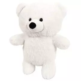 Игрушка мягкая ABtoys "Флэтси | Медведь", белый, 24 см