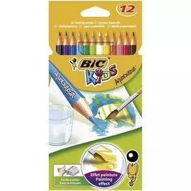 Карандаши цветные Bic "Aquacouleur", 12 шт