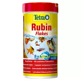 Корм для всех видов рыб Tetra "Rubin", для улучшения окраса, в хлопьях, 250 мл