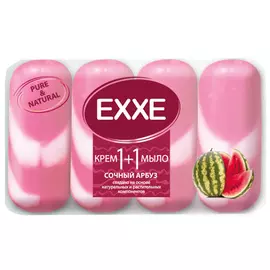 Крем-мыло Exxe "Сочный арбуз", 4 шт х 90 г