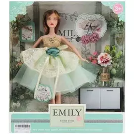 Кукла ABtoys "Emily | Мятная серия | С заколкой и аксессуарами", 30 см, WJ-12662