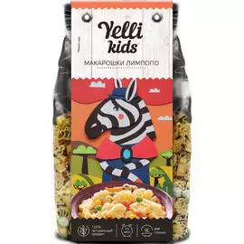 Макарошки Yelli kids "Лимпопо с овощами", 90 г