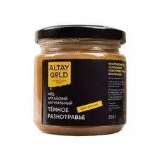 Мёд Altay Gold "Разнотравье тёмное", натуральный, 250 гр