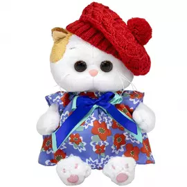 Мягкая игрушка "Кошечка Ли-Ли Baby в платье и ажурном берете", 20 см, ТМ BudiBasa