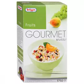 Мюсли Bruggen Gourmet "Фруктовые", 375 гр