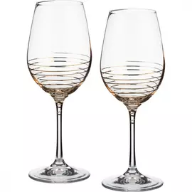 Набор бокалов для вина Bohemia Crystal " Spiral", 2 штуки, 350 мл, высота 22 см (арт 674-549)