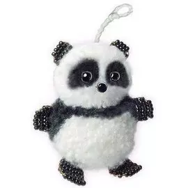 Набор для творчества Клеvер "Фигурка из бисера | Маленькая панда"
