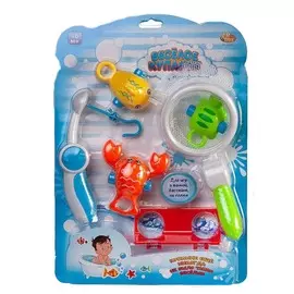 Набор игрушек для ванной ABtoys "Веселое купание | Рыбалка", 6 предметов