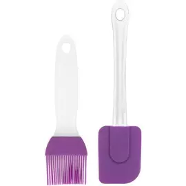 Набор кухонный Elan Gallery "Фиолетовый", 2 предмета, кисточка силиконовая + лопатка силиконовая