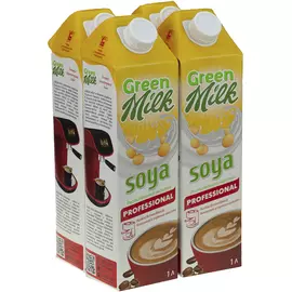 Напиток растительный Green Milk "Соевый", 4 шт×1 л