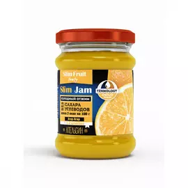 Низкокалорийный джем Slim Fruit "Slim Jam | Апельсин", с L- карнитином, 250 мл