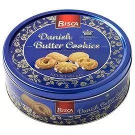 Печенье сдобное Bisca "Butter Cookies", 26% сливочного масла, 454 г