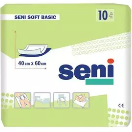 Пеленки гигиенические Seni "Basic", 40х60 см, 10 шт