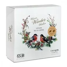 Подарочный набор Jaf Tea "Warm Winter Wishes", чай черный листовой и кофе зерновой