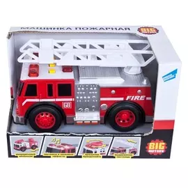 Пожарная машина, с лестницей, ТМ " Big Motors" (арт 2018-1AB)