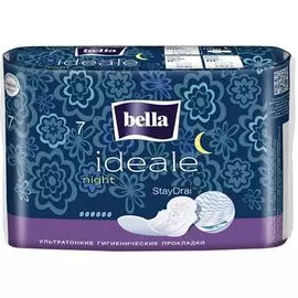 Прокладки впитывающие ультратонкие Bella "Ideale ultra night", 7 шт