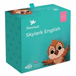 Развивающие карточки Умница "Skylark English", программа развития интеллекта